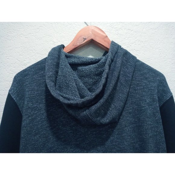 Vans Men’s Full Zip Hoodie Embroidered Logo Black Heather Off The Wall Small - Picture 6 of 12